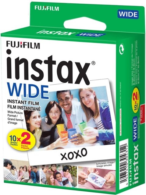 Fujifilm Instax Wide ISO 800 Instant Film - 20 Exposures